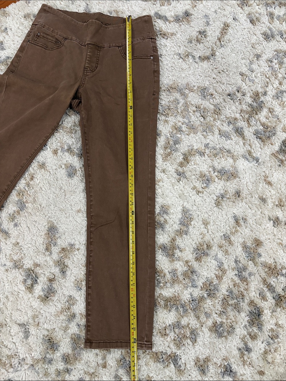 Jag Jeans High Rise Slim Ankle Pants - Tan - Picture 5 of 8